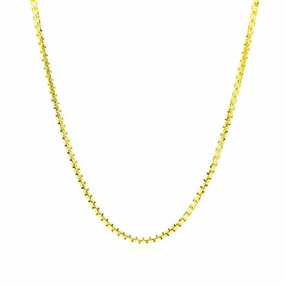 14k Yellow Gold Round Box Chain 1.7mm Bids.com