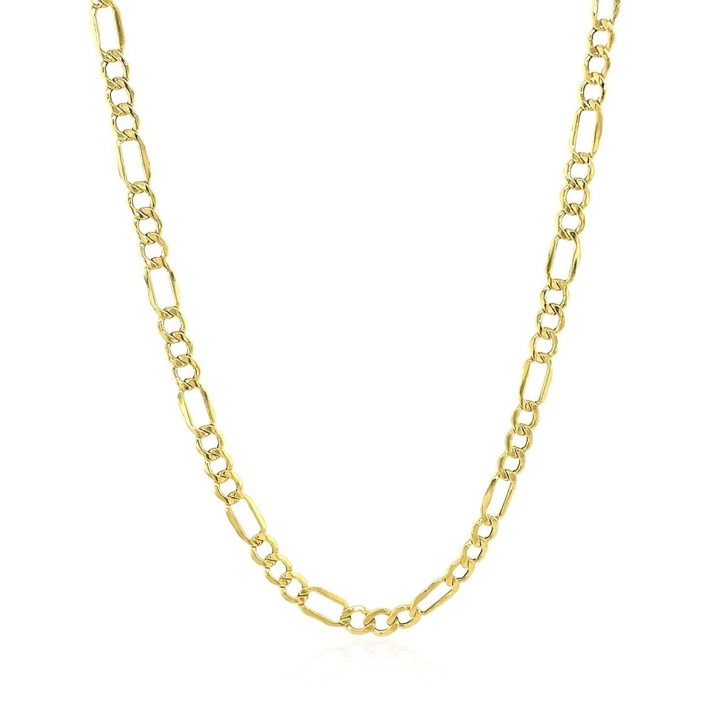 3.5mm 14k Yellow Gold Lite Figaro Chain Bids.com