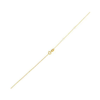 Adjustable Cable Chain in 14k Yellow Gold (0.97 mm) Bids.com