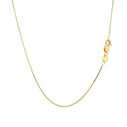14k Yellow Gold Classic Box Chain 0.6mm Bids.com
