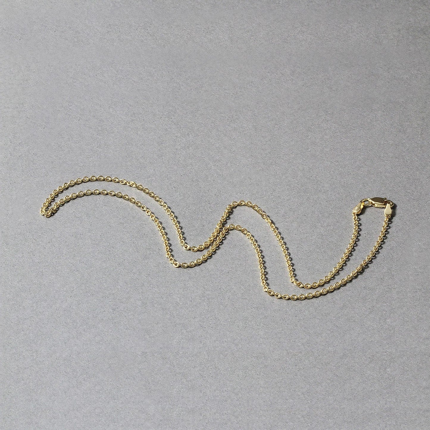 14k Yellow Gold Forsantina Lite Cable Link Chain 1.9mm Bids.com