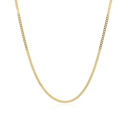 14k Yellow Gold Gourmette Chain 1.5mm Bids.com