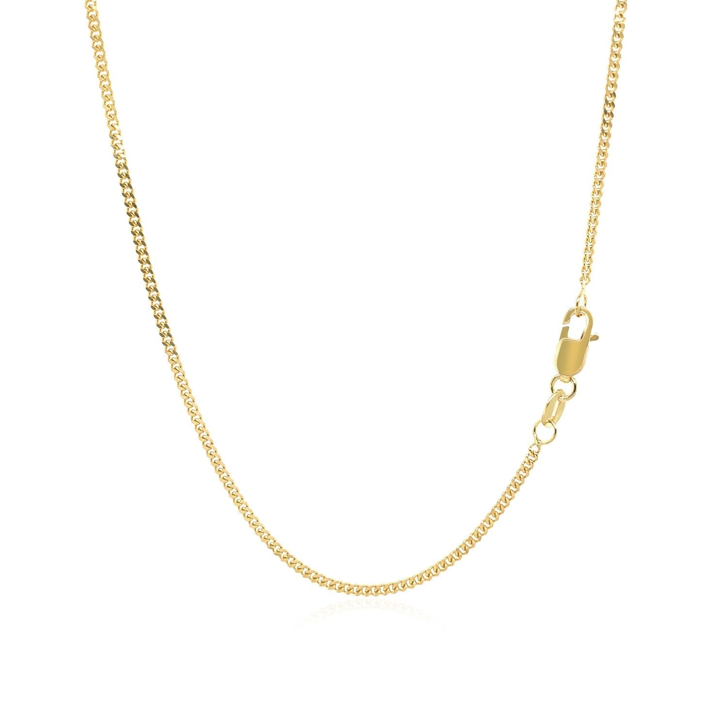 14k Yellow Gold Gourmette Chain 1.5mm Bids.com