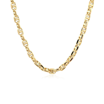 4.5mm 14k Yellow Gold Anchor Chain Bids.com