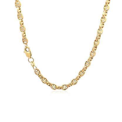 4.5mm 14k Yellow Gold Anchor Chain Bids.com