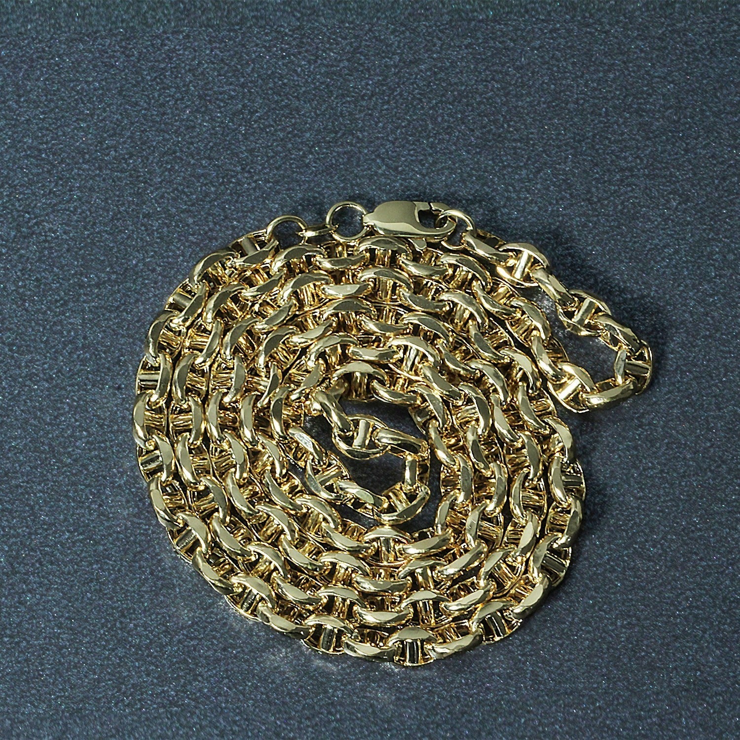 4.5mm 14k Yellow Gold Anchor Chain Bids.com