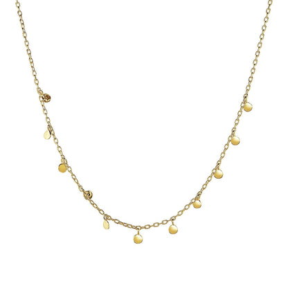 Choker Necklace with Hammered Beads in 14k Yellow Gold Bids.com
