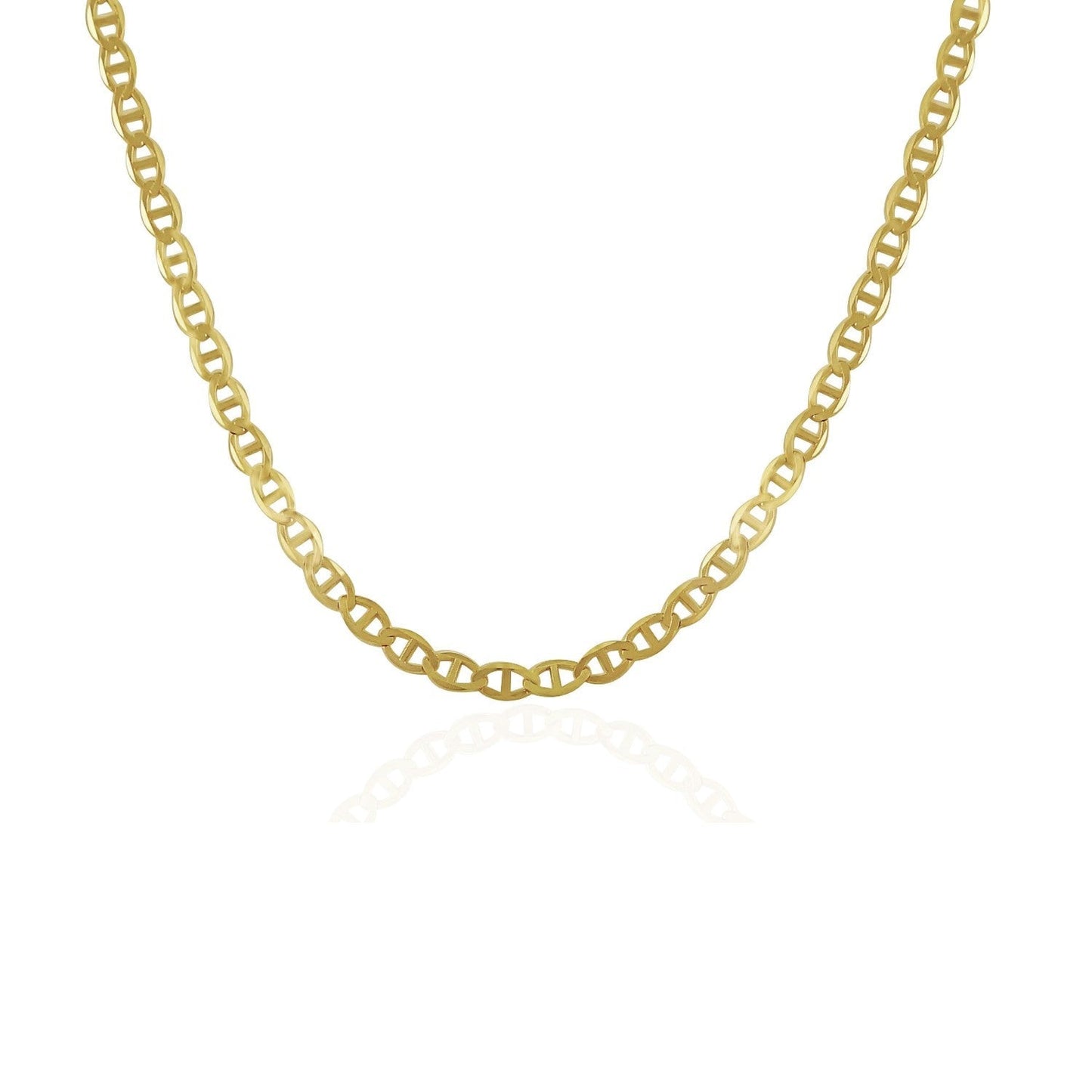 3.2mm 14k Yellow Gold Mariner Link Chain Bids.com