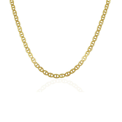 3.2mm 14k Yellow Gold Mariner Link Chain Bids.com