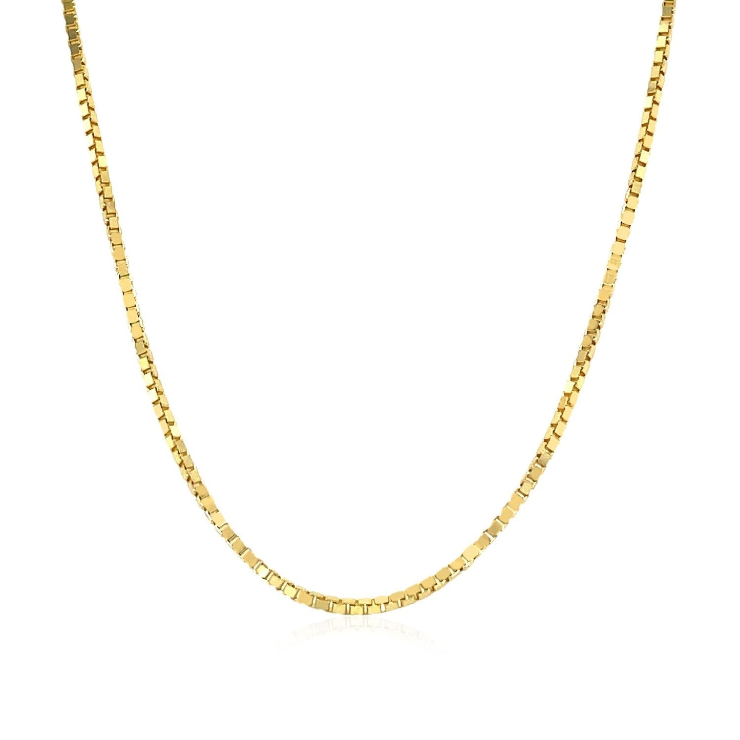 14k Yellow Gold Classic Box Chain 1.1mm Bids.com
