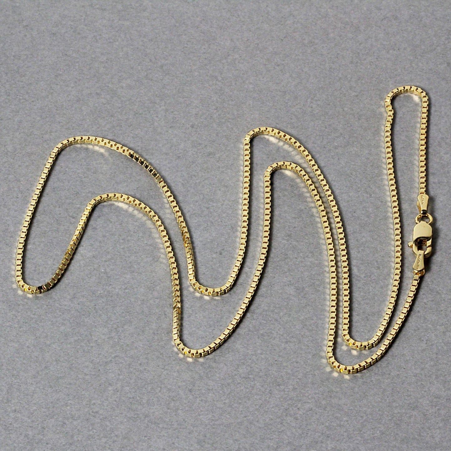 14k Yellow Gold Classic Box Chain 1.1mm Bids.com