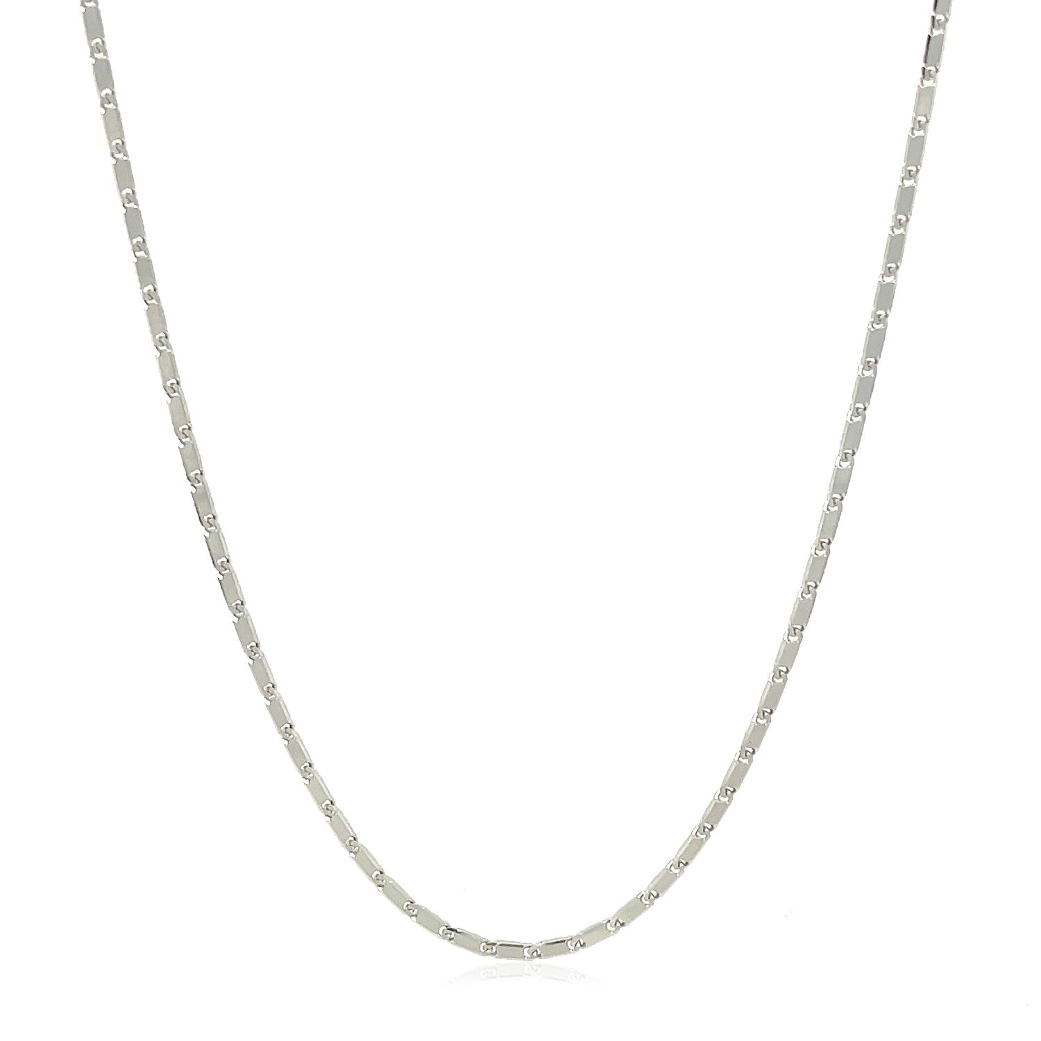 14k White Gold Lumina Pendant Chain 1.0mm Bids.com