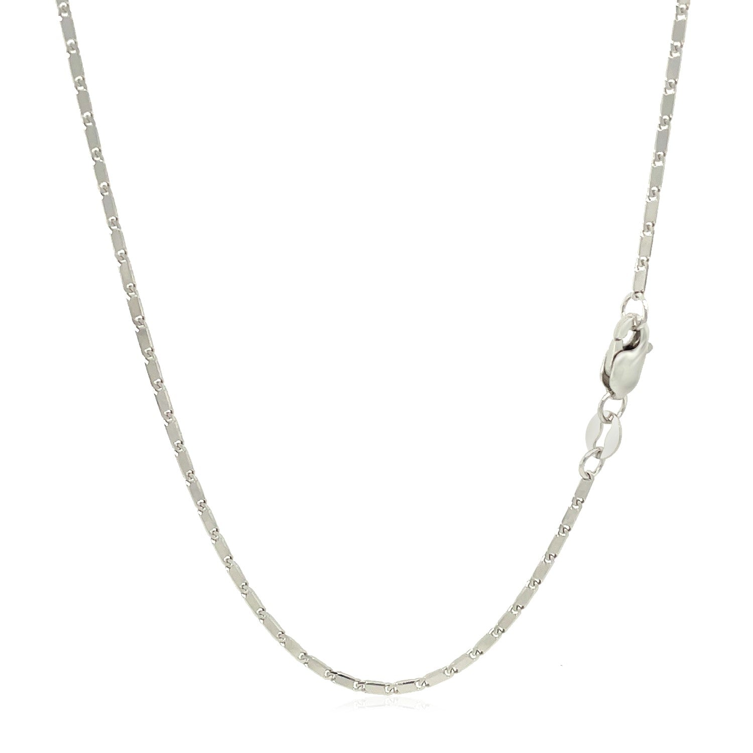 14k White Gold Lumina Pendant Chain 1.0mm Bids.com