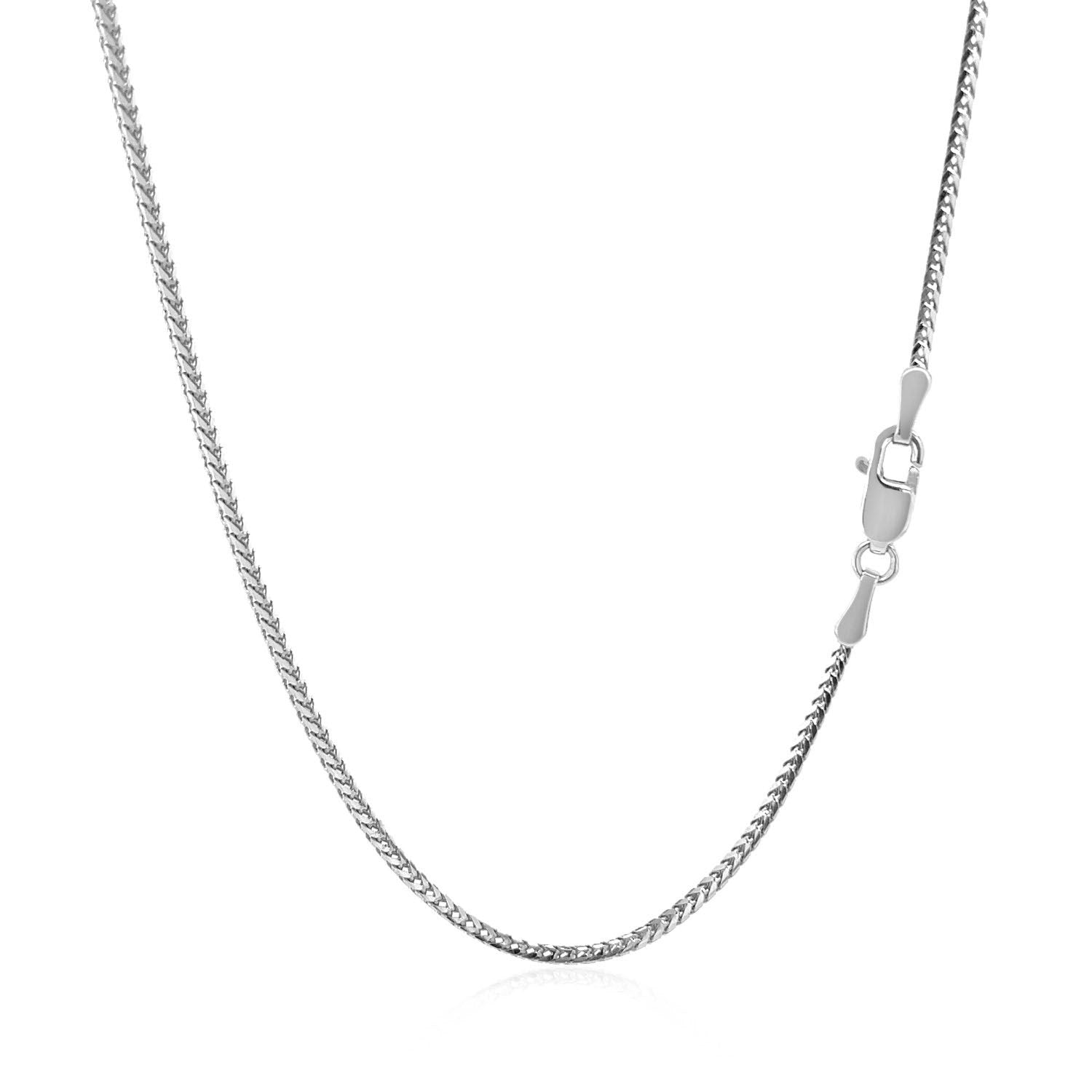 14k White Gold Franco Chain 1.2mm Bids.com