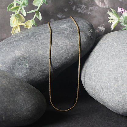 14k Yellow Gold Round Snake Chain 0.9mm Bids.com