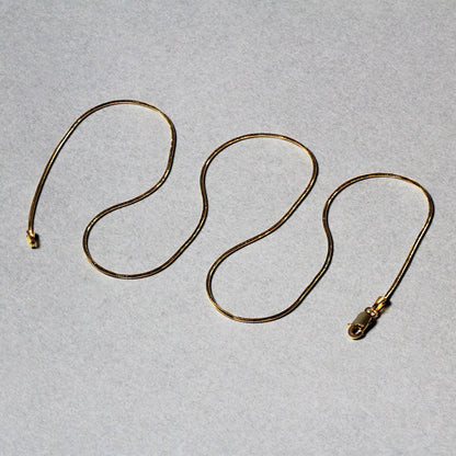 14k Yellow Gold Round Snake Chain 0.9mm Bids.com
