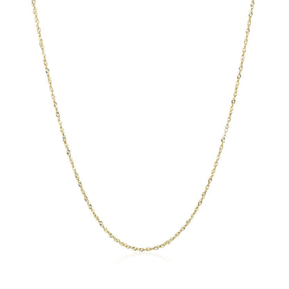 14k Yellow Gold Singapore Chain 0.8mm Bids.com