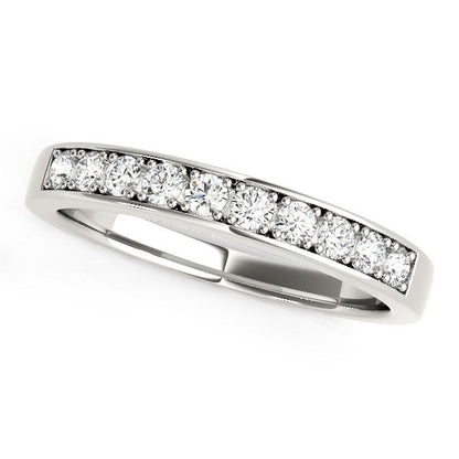 14k White Gold Classic Diamond Wedding Band (1/4 cttw) Bids.com