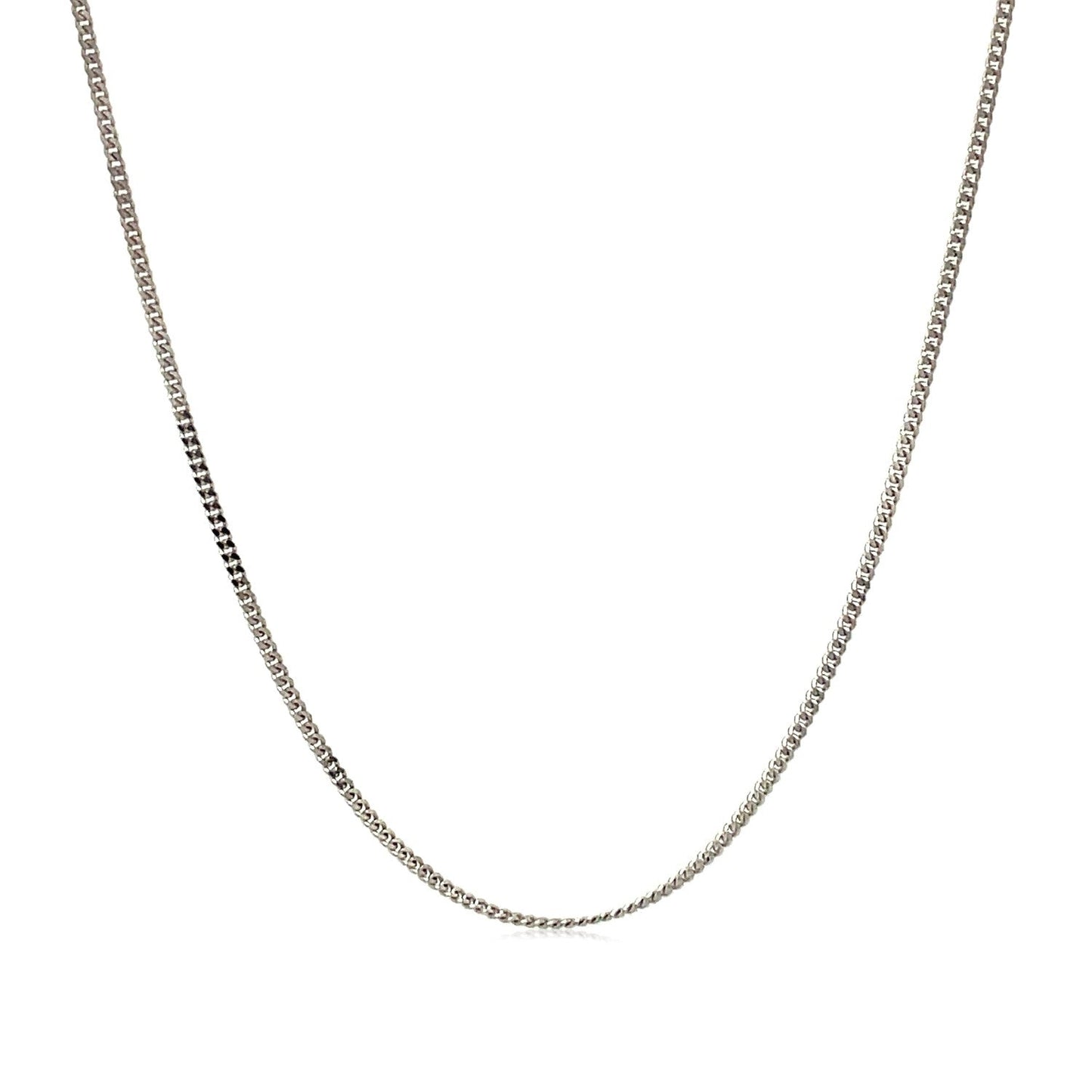 10k White Gold Gourmette Chain 1.0mm Bids.com