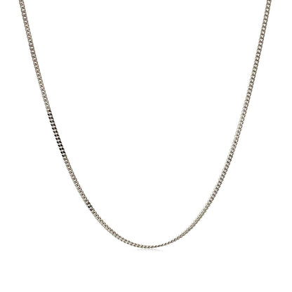 10k White Gold Gourmette Chain 1.0mm Bids.com