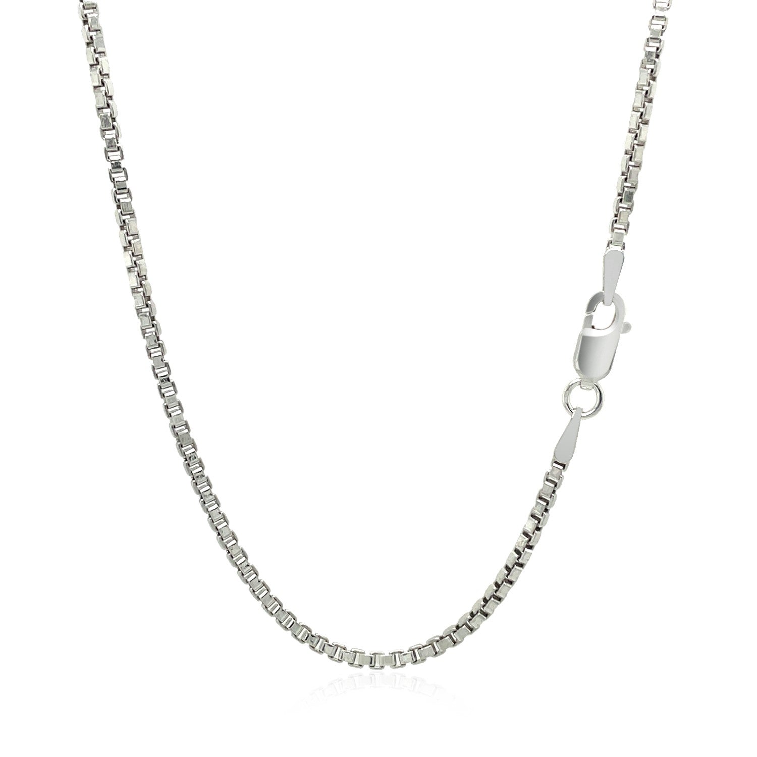 Sterling Silver Rhodium Plated Box Chain 1.8mm Bids.com