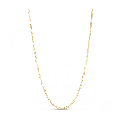 Sterling Silver Gold Plated Paperclip Chain (2.50 mm) Bids.com