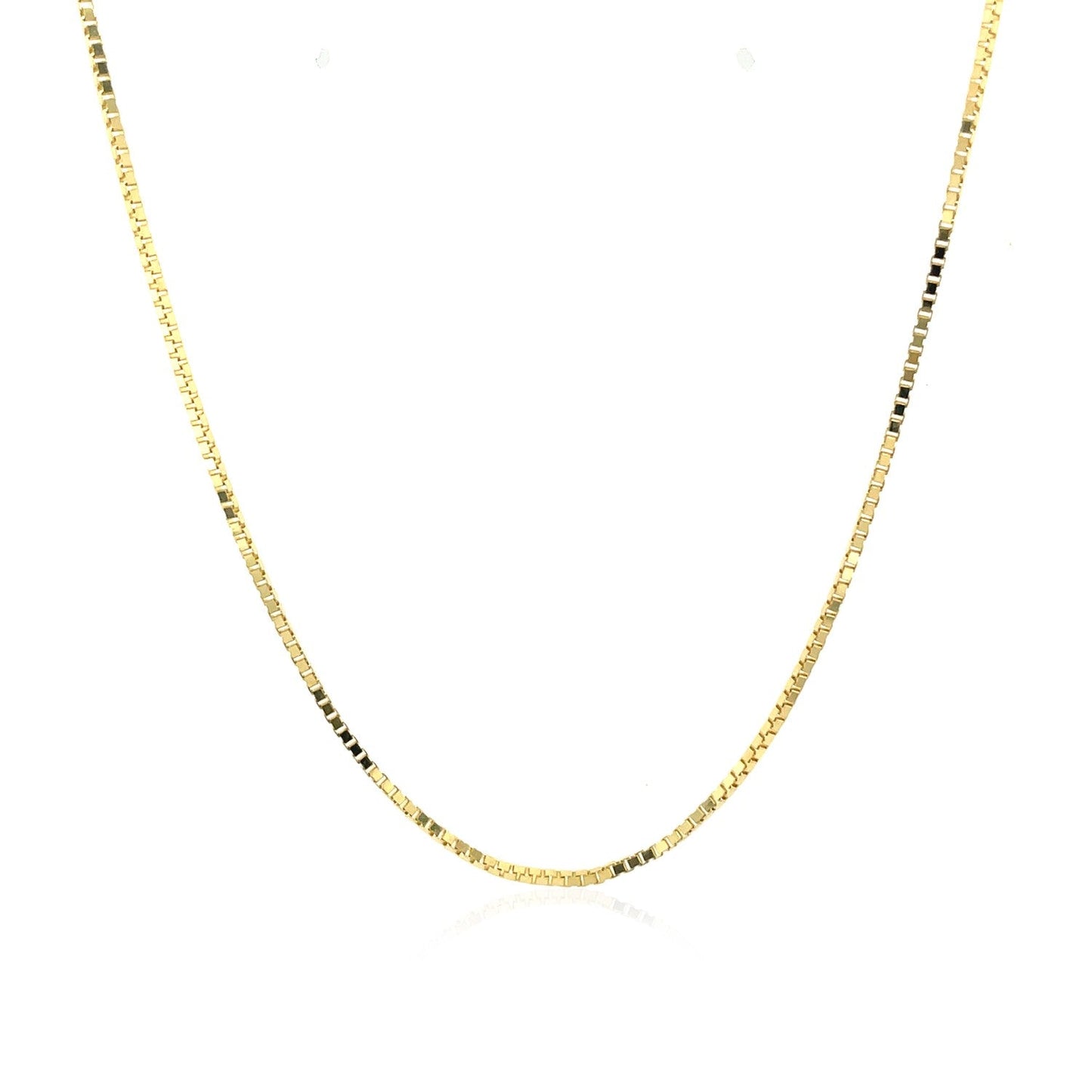 10k Yellow Gold Classic Box Chain 1.0mm Bids.com