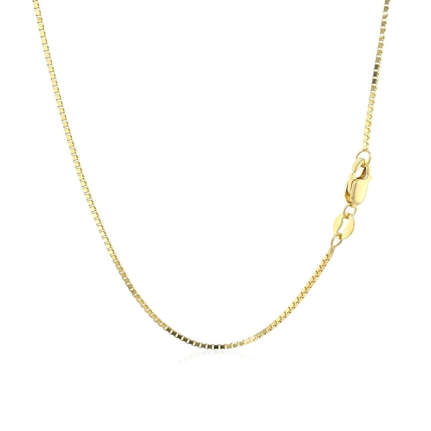 10k Yellow Gold Classic Box Chain 1.0mm Bids.com