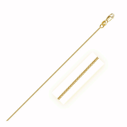 14k Yellow Gold Gourette Chain 1.0mm Bids.com