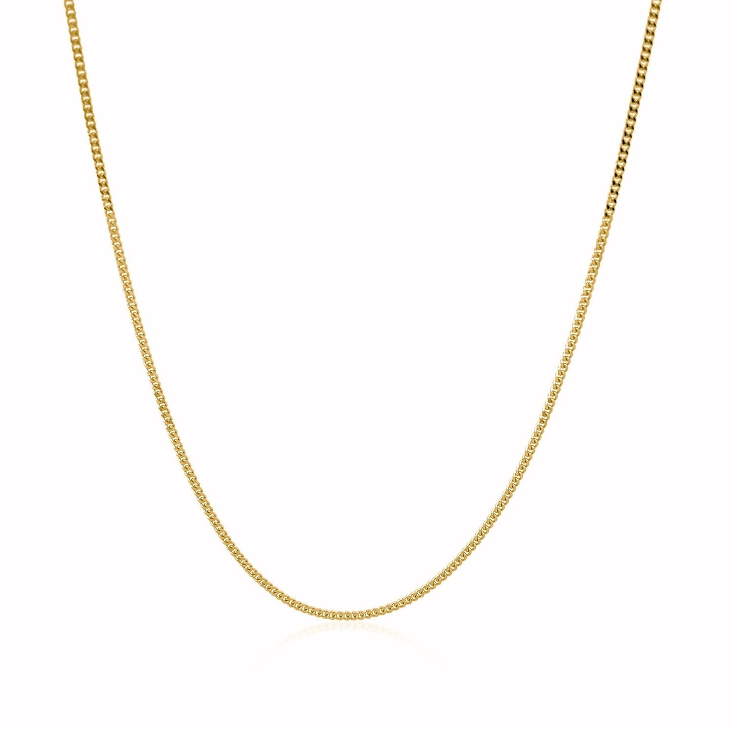 14k Yellow Gold Gourette Chain 1.0mm Bids.com