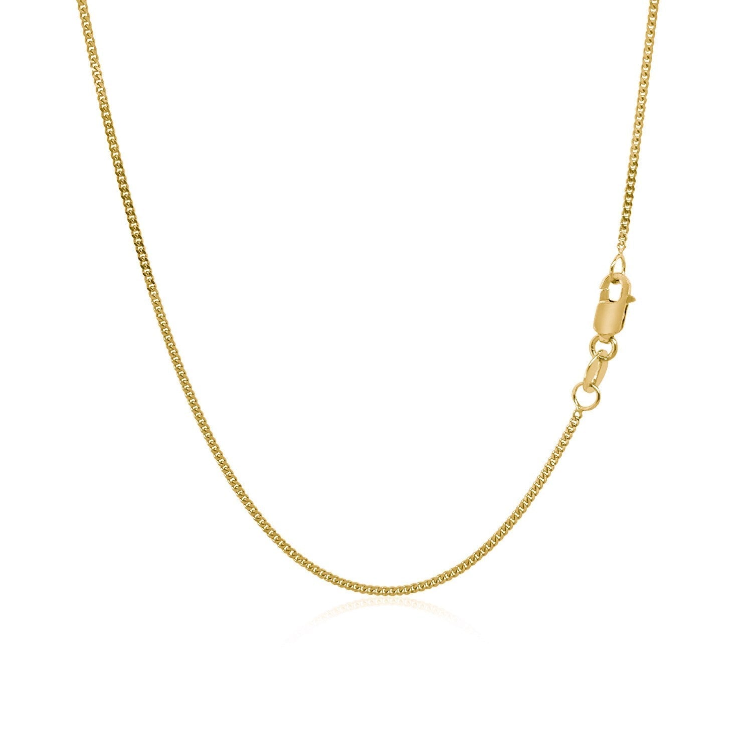 14k Yellow Gold Gourette Chain 1.0mm Bids.com