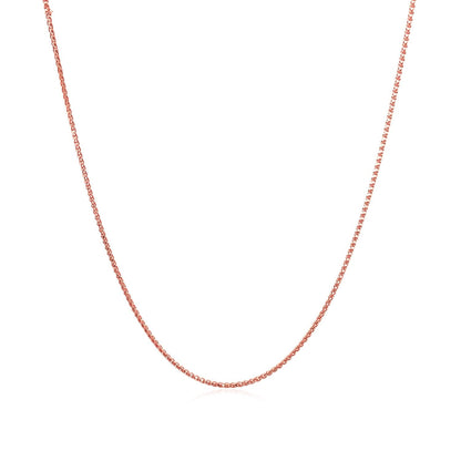 14k Rose Gold Diamond Cut Round Wheat Chain 0.6mm Bids.com