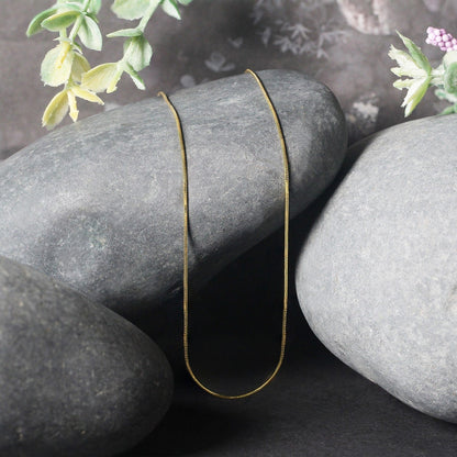 14k Yellow Gold Round Snake Chain 0.7mm Bids.com