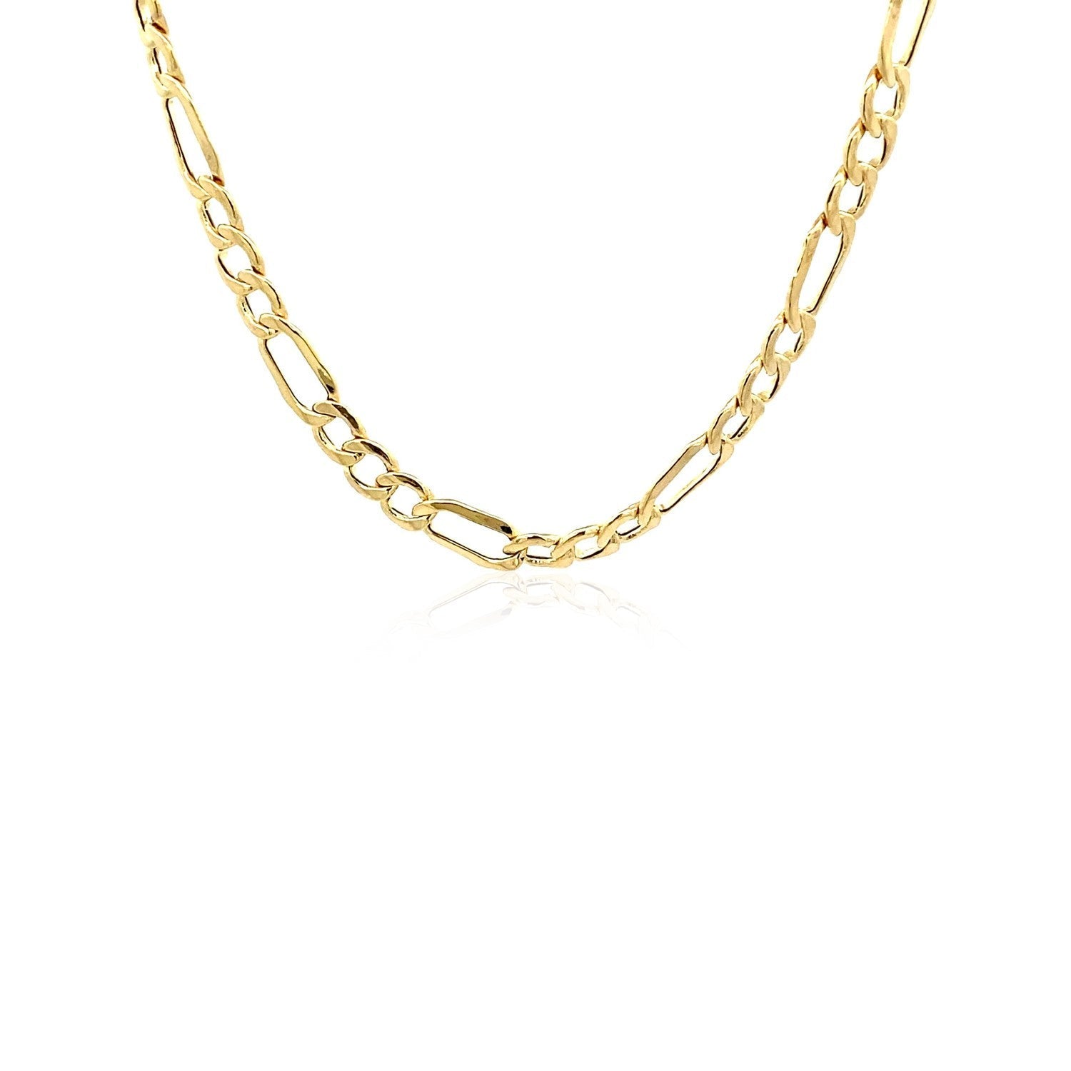 4.6mm 10k Yellow Gold Lite Figaro Chain Bids.com