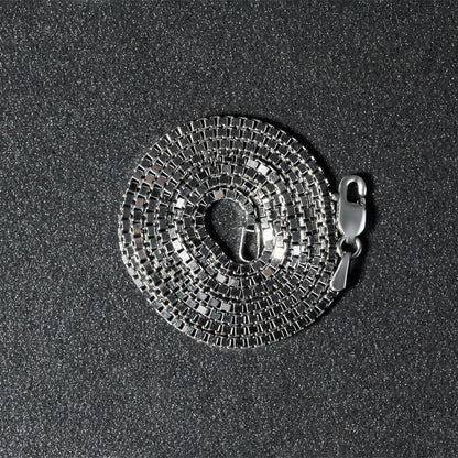 14k White Gold Classic Box Chain 1.4mm Bids.com