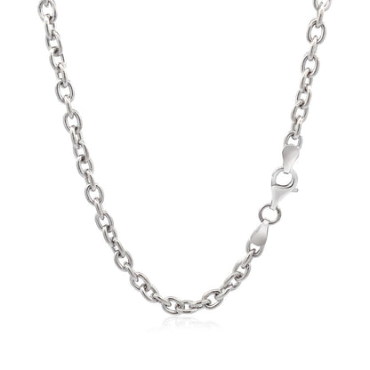 Sterling Silver Rhodium Plated Chain Bracelet with a Flat Heart Motif Station Bids.com