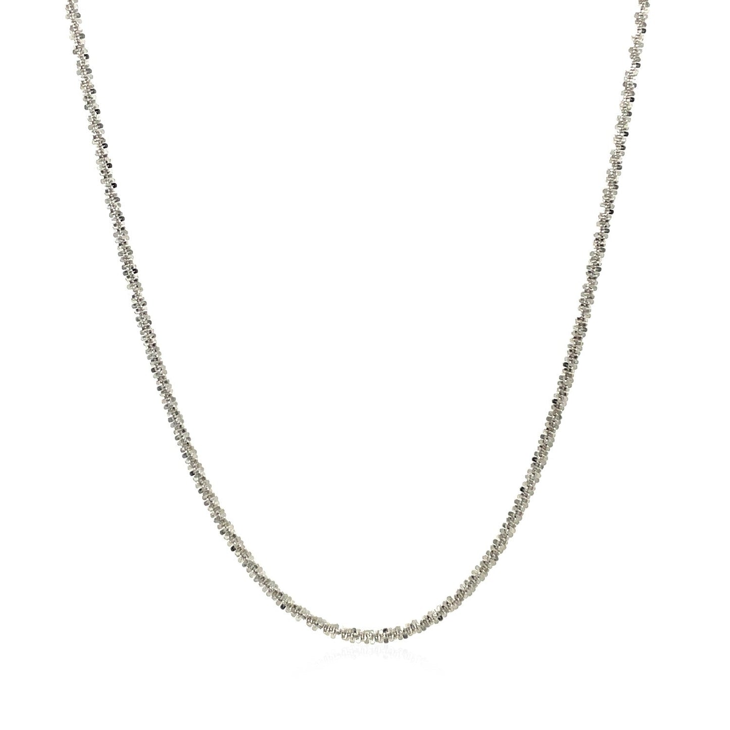 14k White Gold Sparkle Chain 1.5mm Bids.com