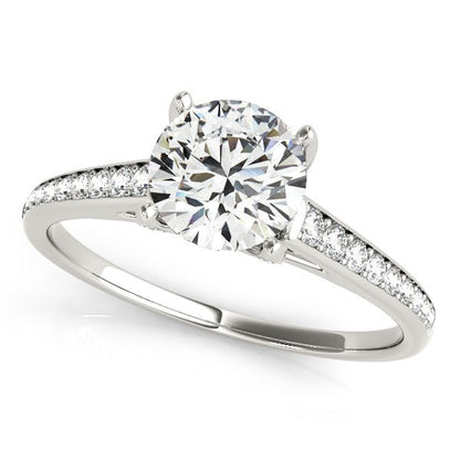 14k White Gold Diamond Engagement Ring With Cathedral Design (1 1/3 cttw) Bids.com