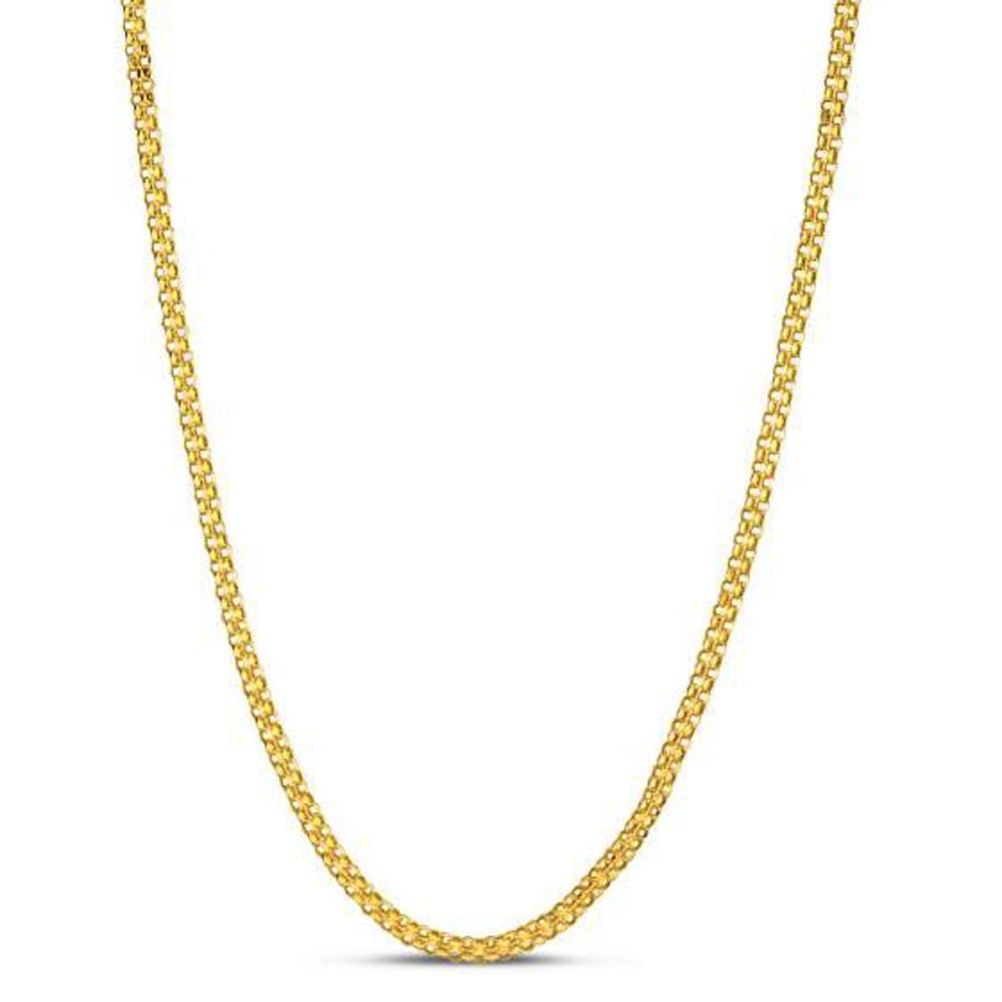 14k Yellow Gold Bismark Chain (2.50 mm) Bids.com