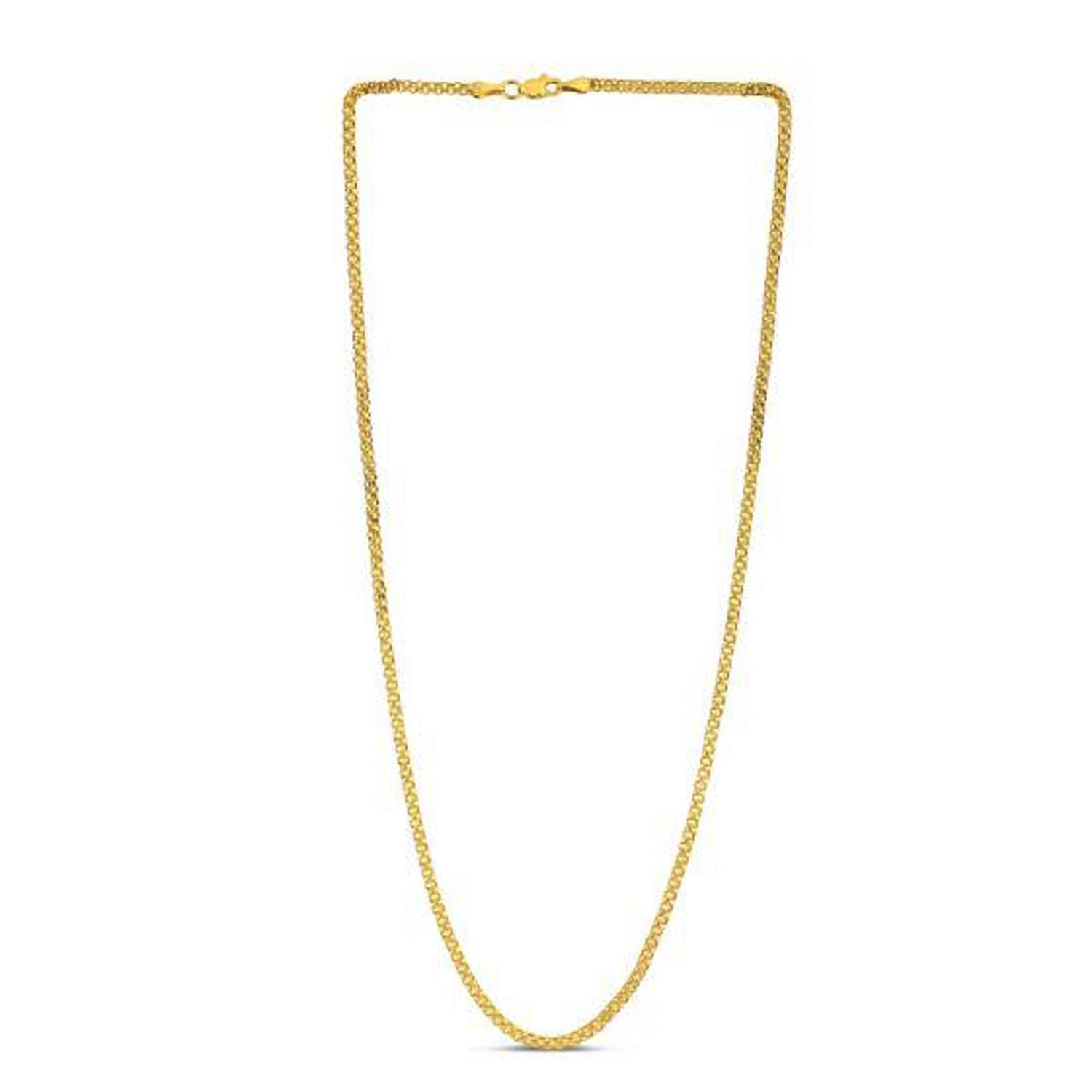 14k Yellow Gold Bismark Chain (2.50 mm) Bids.com
