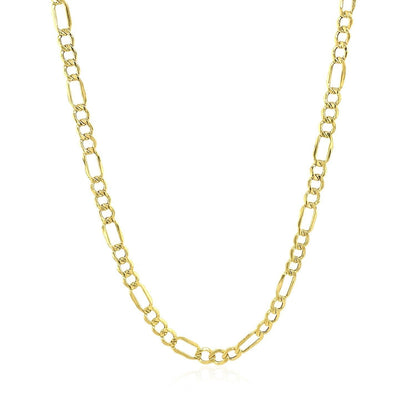 2.8mm 10k Yellow Gold Lite Figaro Chain Bids.com