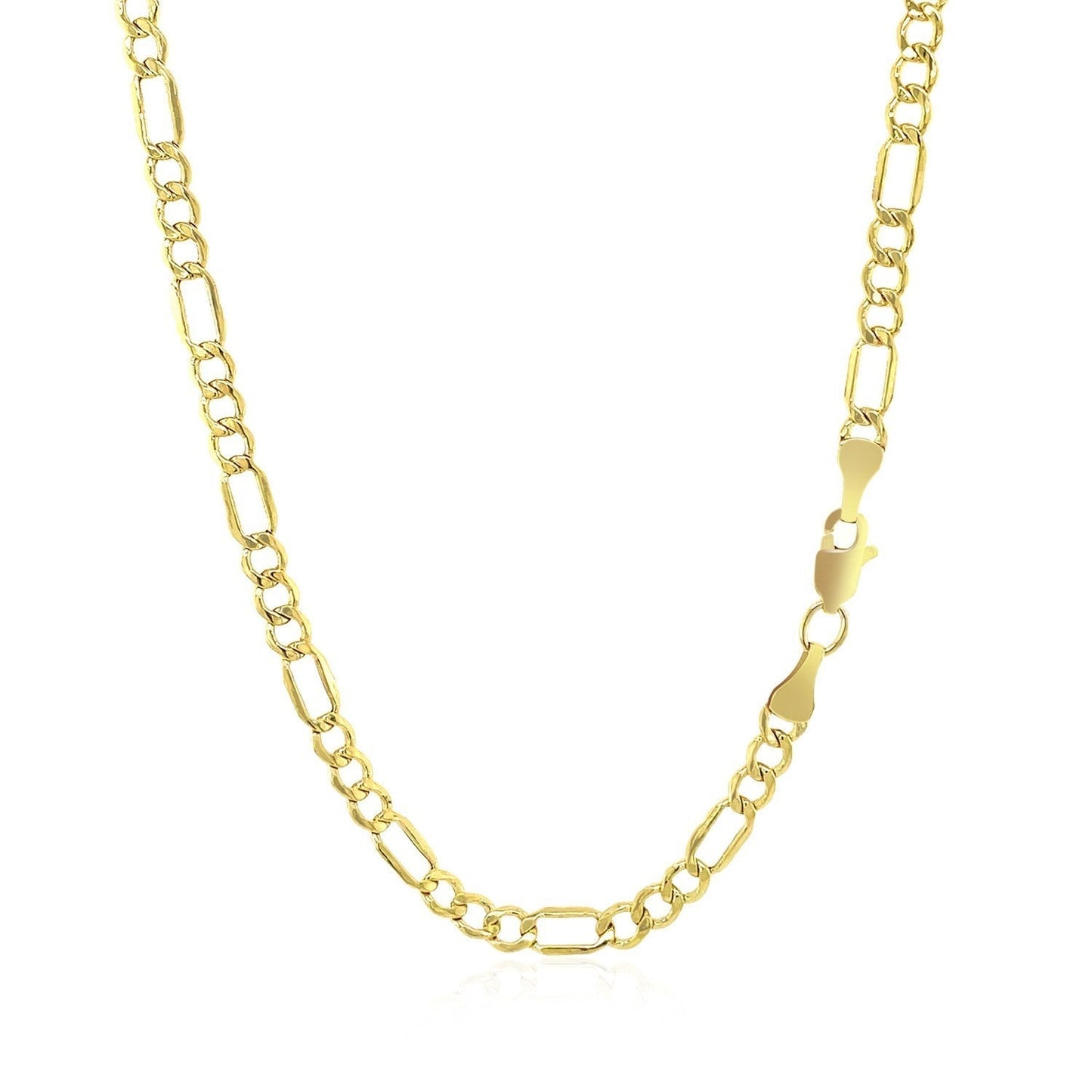 2.8mm 10k Yellow Gold Lite Figaro Chain Bids.com