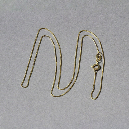 14k Yellow Gold Classic Box Chain 0.6mm Bids.com
