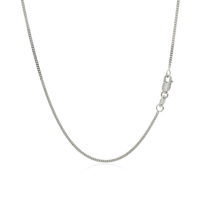 14k White Gold Gourmette Chain 1.0mm Bids.com
