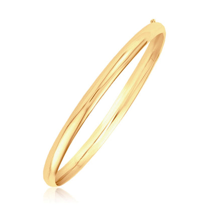 Classic Bangle in 14k Yellow Gold (5.0mm) Bids.com