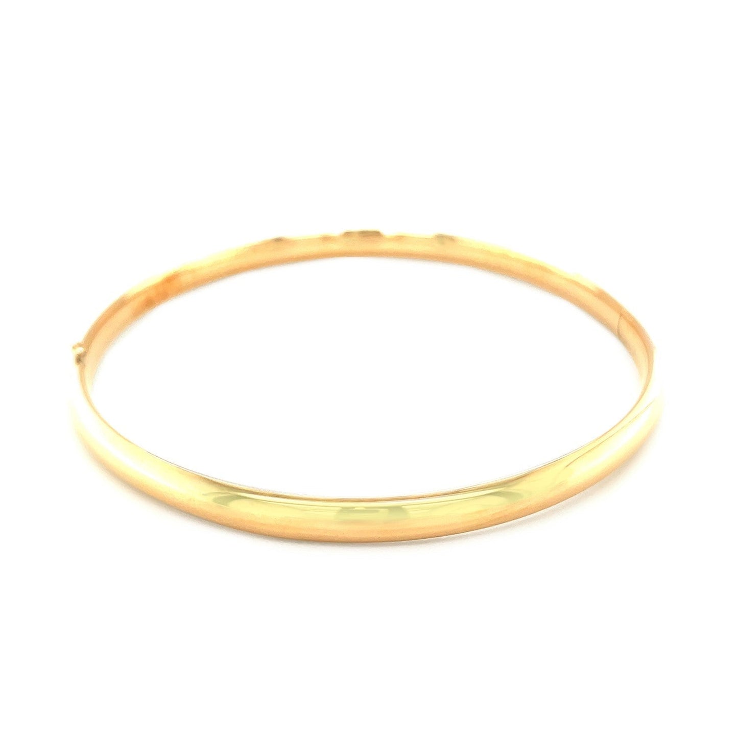 Classic Bangle in 14k Yellow Gold (5.0mm) Bids.com