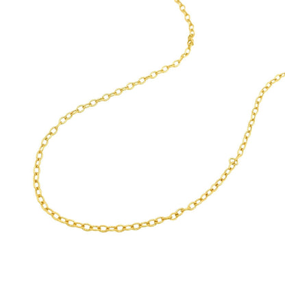 2.5mm 14k Yellow Gold Pendant Chain with Textured Links Bids.com