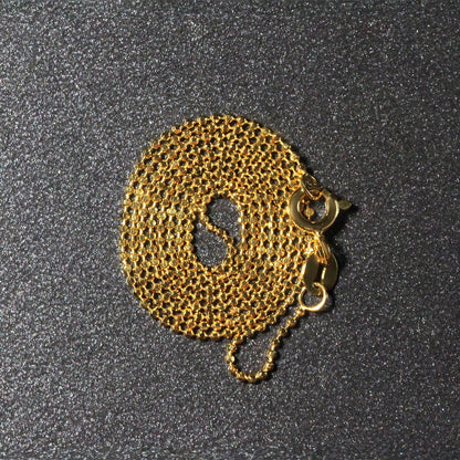 14k Yellow Gold Diamond-Cut Bead Chain 1.0mm Bids.com