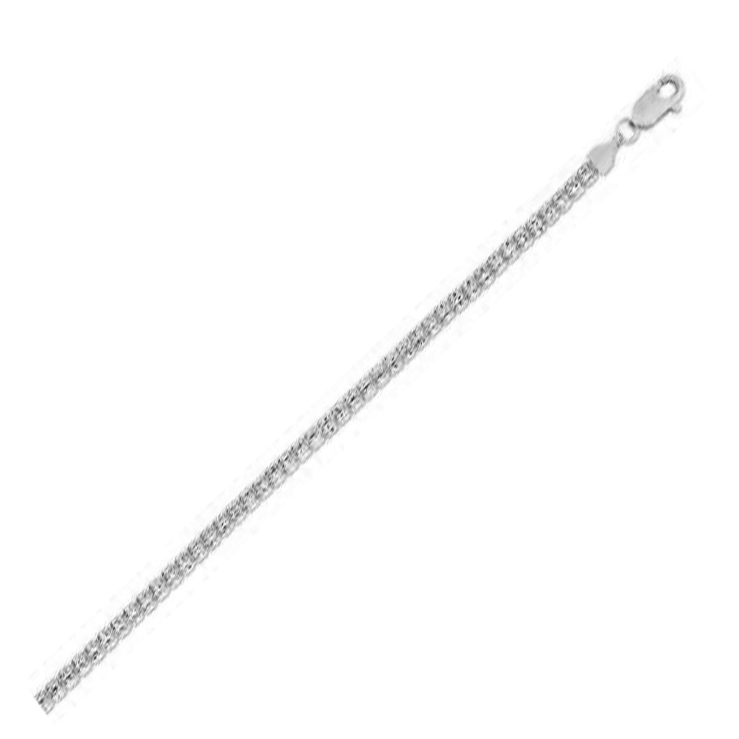 Ice Barrel Chain in 14k White Gold (3.14 mm) Bids.com