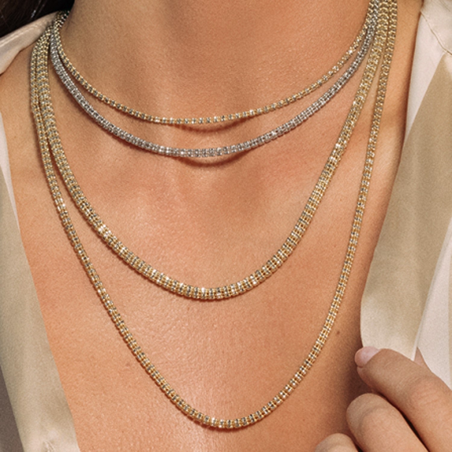 Ice Barrel Chain in 14k White Gold (3.14 mm) Bids.com